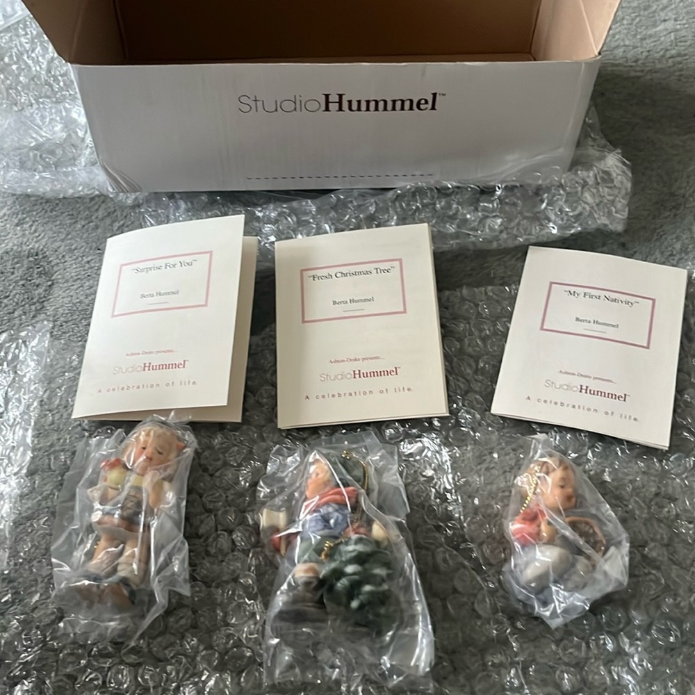 NEW Hummel studio ornaments.